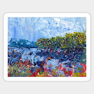 Mangroves at low tide (3239a-Cropped) Print Sticker